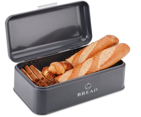 big metal bread box|stackable bread box.